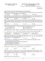 ĐỀ THI ĐẠI HỌC 2010 + ĐÁP ÁN
