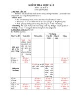 Đề thi kỳ I Sử 6 (PP đổi mới)