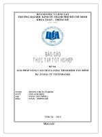 Giải pháp nâng cao chất lơượng thẩm định tài chính dự án đầu tư tại Ngân hàng Công thương chi nhánh 3 (Vietinbank3)