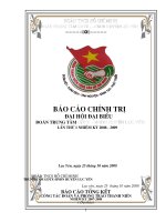 Báo cáo Tổng kết công tác ĐOÀN năm học