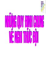 PP HUẤN LUYỆN NGHI THỨC ĐỘI