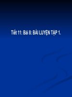 Giáo án bồi dưỡng thao giảng môn hoá học 8 Bài luyện tập số 1 (23)