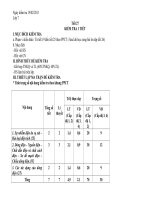 Đề KT 1 tiết Vật lý 7 kỳ II (Đổi mới)