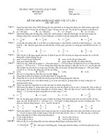 ĐỀ THI THỬ THPT CHUYÊN LÊ QUÝ ĐÔN (LÍ)