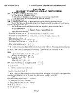 giải toán bằng cách lập hệ phương trình