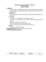 Đề thi học kỳ II Toán 6 (Mới)