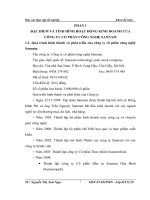 luận văn kế toán  Tổ chức kế toán và hệ thống kế toán tại công ty cổ phần công nghệ Sannam