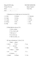 de thi tieng anh HKI(3,4,5)