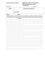 Bai kiem tra mon văn lop 7