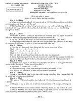 đề thi hsg vòng huyện lớp 9 môn sinh học