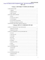 Thống kê sinh học  phần 1