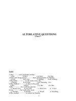 đề trắc nghiệm anh 7 theo unit