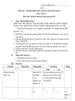 Đề thi Toán 8 kỳ II (Đổi mới)