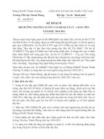 KẾ HOẠCH BỒI DƯỠNG THƯỜNG XUYÊN TIỂU HỌC