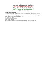 Đề KT học kỳ II Ngữ văn 6 (Mới)