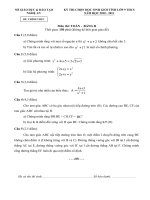 Đề và đáp án HSG Tỉnh môn Toán 9-Bảng B