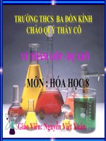 Giáo án bồi dưỡng thao giảng môn hoá học 8 Bài luyện tập số 1 (27)