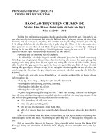 báo cáo CĐ làm thế nào cho trẻ tự tin vào lớp 1