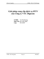 Giải pháp cung cấp dịch vụ IPTV của Công ty VTC Digicom