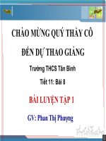 Giáo án bồi dưỡng thao giảng môn hoá học 8 Bài luyện tập số 1 (10)