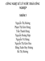 Công nghệ xử lý nước thải công nghiêp
