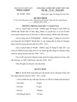 QĐ CÔNG NHẬN KQ ÔLYMPIC T.A_ĐÔNG PHÚ CẤP HUYỆN