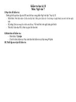 Đề kiểm tra học kỳ II Văn 7 (PP mới)