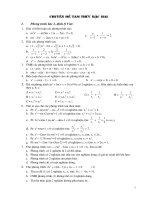 Chuyen de tam thuc bac hai