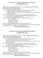 Đề khảo sát HSG lớp 4 môn Tiếng Việt