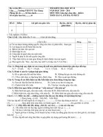 Đề thi GDCD 6 -HKII