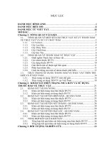 Đồ án tốt nghiệp nghiên cứu khả năng hấp thụ thuốc bảo vệ thực vật (hợp chất fipronil) bằng cỏ vetiver