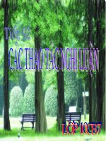 tiet 92 : cac thao tac nghi luan