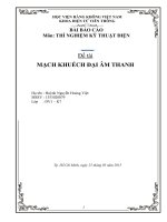 mạch khuếch đại âm thanh