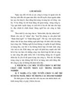 Tiểu luận Nội dung, ý nghĩa của việc TUYỂN CHỌN VÀ BỐ TRÍ SỬ DỤNG NGƯỜI, THỰC TẾ TRONG CÁC DOANH NGHIỆP