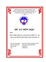 luận văn kinh tế quốc tế PHÁT TRIỂN DỊCH VỤ THANH TOÁN ĐIỆN TỬ TẠI VIỆT NAM TRONG HỘI NHẬP KINH TẾ QUỐC TẾ