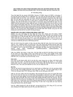 báo cáo khoa học nông nghiệp Ảnh hưởng của hiện tượng hâm nóng toàn cầu lên nông nghiệp Việt Nam (Phần 3 Việt Nam phải làm gì để giảm thiểu