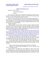 Báo cáo tham luận thực hiện nhiệm vụ chuyên môn gắn với việc học tập và làm theo tấm gương đạo đức Hồ Chí Minh