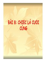 Bài giảng chiếc lá cuối cùng ngữ văn 8