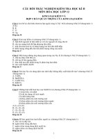 Đề Hóa 12-TNKQ_HK2-NH 10-11