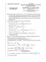 Giải toán Hóa học trên VinaCal và Casio