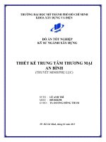 Đồ án tốt nghiệp kỹ sư xây dựng Thiết kế trung tâm thương mại An Bình  Lê Anh Trí