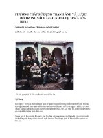 PHƯƠNG PHÁP SỬ DỤNG TRANH ẢNH VÀ LƯỢC ĐỒ TRONG SÁCH GIÁO KHOA LỊCH 9 Bai 11