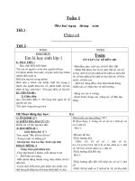giáo án lớp ghép 1+2 tuần 1