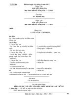 Giáo án tuần 29 và 30 lớp 1