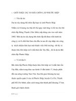 PHÂN TÍCH ĐÁNH GIÁ HIỆN TRẠNG VÀ GIẢI PHÁP ĐỐI VỚI MÔI TRƯỜNG CỦA DỰ ÁN BÃI CHÔN LẤP PHƯỚC HIỆP