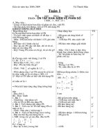 Giáo  án toán lớp 5 tuần 1