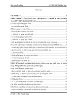 luận văn quản trị khách sạn du lịch Hoàn thiện quá trình phục vụ khách trong thời gian lưu trú tại khách sạn Hữu Nghị