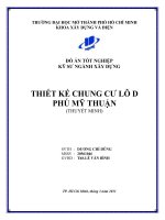 Đồ án tốt nghiệp kỹ sư xây dựng Thiết kế chung cư lô D Phú Mỹ Thuận  Dương Chí Dũng