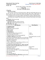 Giáo án lớp 2 chuẩn KTKN năm học 2014 - 2015 tuần 18