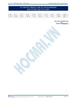 Đáp án bài tập lý thuyết trọng tâm về ancol phenol